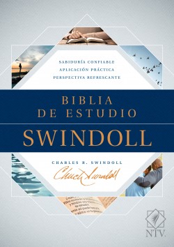 The Biblia de estudio Swindoll NTV (Tapa dura, Azul)