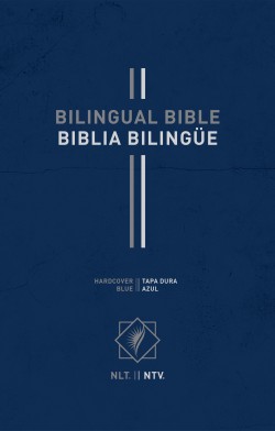 Bilingual Bible / Biblia bilingüe NLT/NTV - Azul