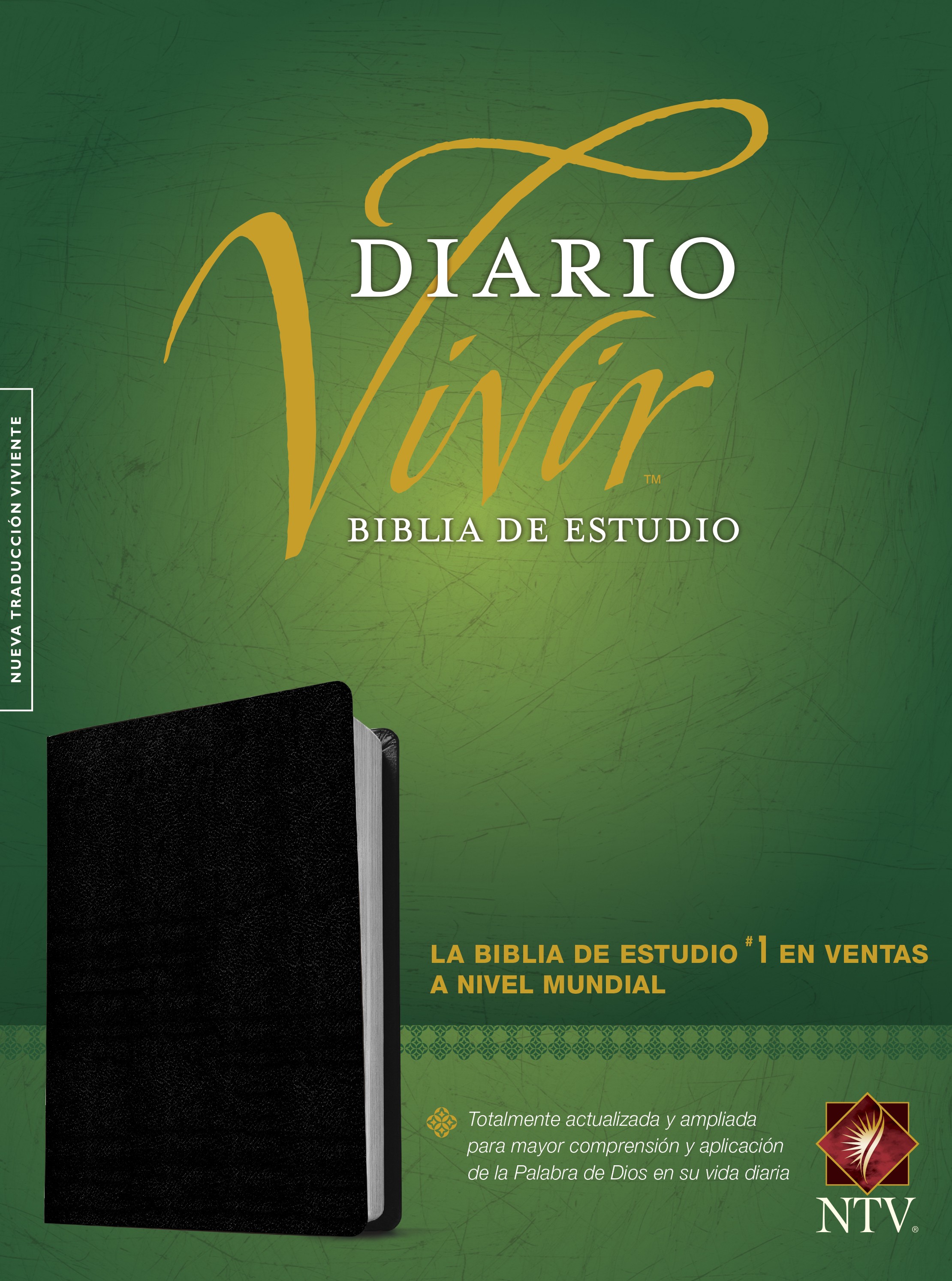  Biblia de estudio del diario vivir NTV (Piel fabricada, Negro, Índice, Letra Roja)