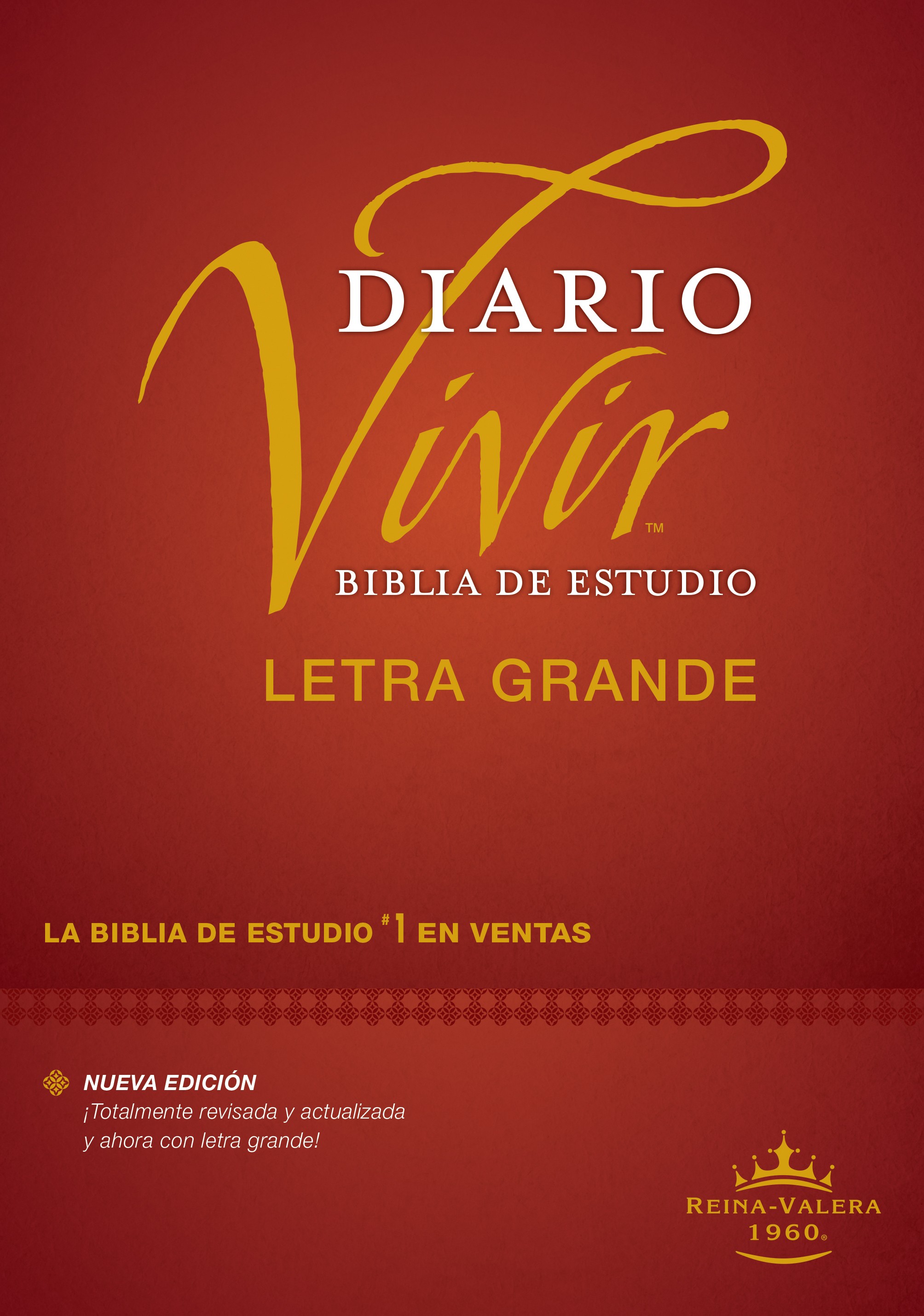  Biblia de estudio del diario vivir RVR60, letra grande (Tapa dura, Índice, Letra Roja)