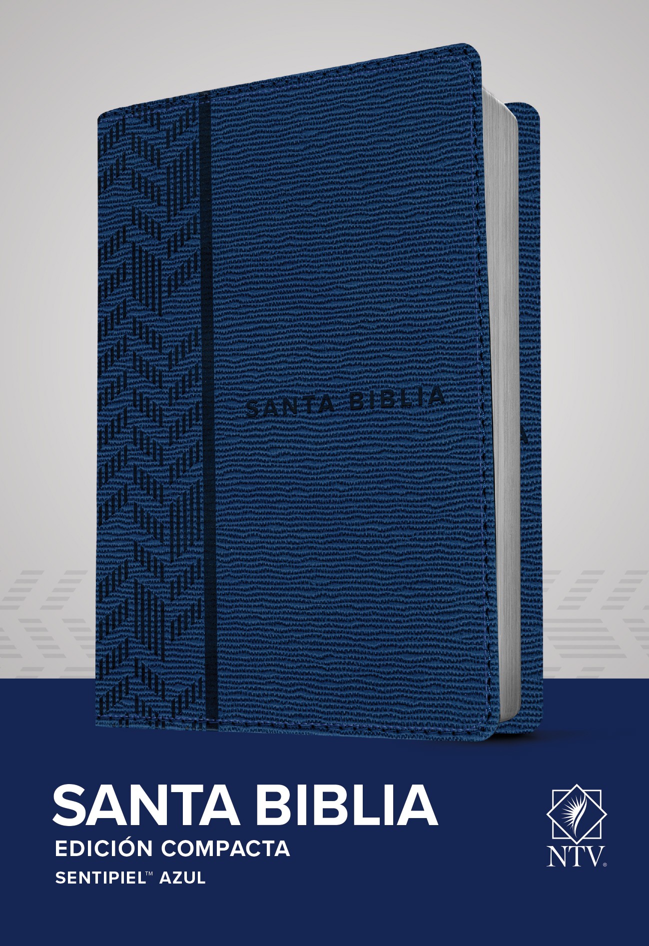  Santa Biblia NTV, Edición compacta (SentiPiel, Azul)