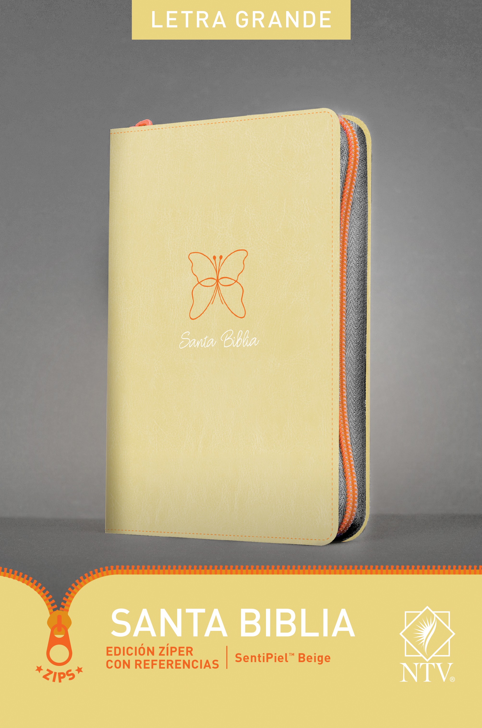  Santa Biblia NTV, Edición zíper con referencias, letra grande