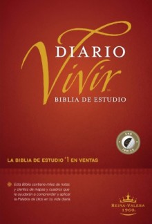  Biblia de estudio del diario vivir RVR60 (Tapa dura, Vino tinto, Índice, Letra Roja)