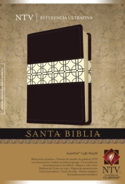  Santa Biblia NTV, Edición de referencia ultrafina, DuoTono (SentiPiel, Café/Marfil, Letra Roja)