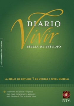  Biblia de estudio del diario vivir NTV (Tapa dura, Verde, Índice, Letra Roja)