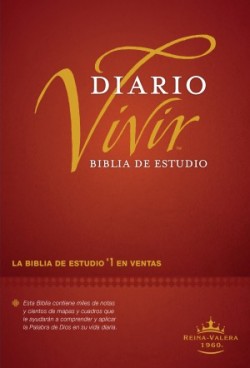  Biblia de estudio del diario vivir RVR60 (Tapa dura, Vino tinto, Letra Roja)