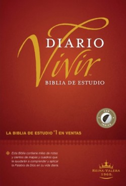  Biblia de estudio del diario vivir RVR60 (Tapa dura, Vino tinto, Índice, Letra Roja)