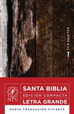  Santa Biblia NTV, Edición compacta letra grande, Gálatas 6:14 (SentiPiel, Letra Roja)