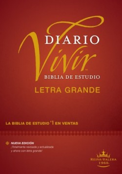  Biblia de estudio del diario vivir RVR60, letra grande (Tapa dura, Índice, Letra Roja)