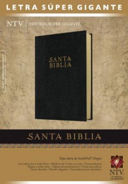  Santa Biblia NTV, Edición súper gigante (Letra Roja, SentiPiel, Negro)